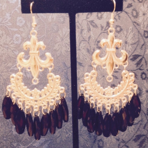 Unique Chandelier Earrings (Available in 2 Colors) - Picture 1 of 3
